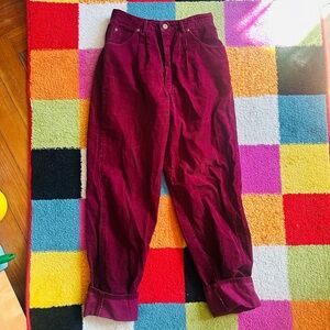 Corduroy Bottoms in Deep Wine
